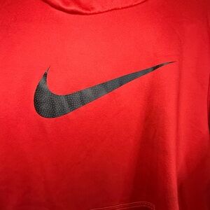 Nike Red Sweatshirt with Black Logo